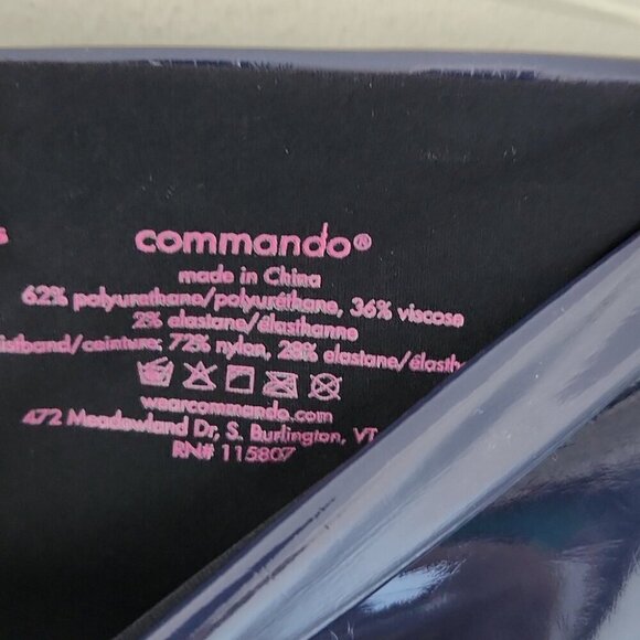 NWT COMMANDO | Faux Leather Latex Pants Navy Sz SMALL - Picture 5 of 5